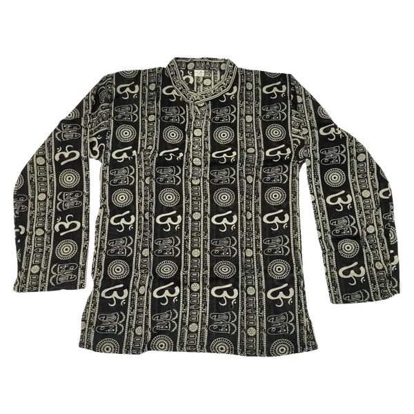 Black and White Kurta Top