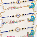 Blue Evil Eye Beads Rakhi