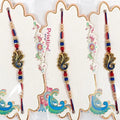 Blue Peacock Pearl Rakhi