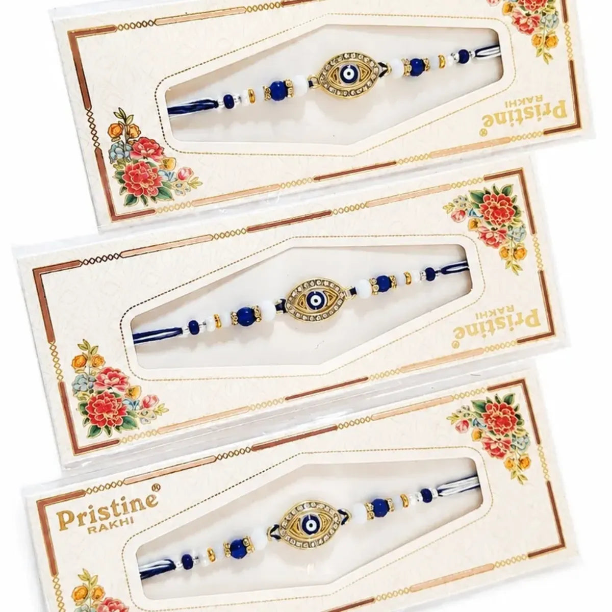 Blue & Gold Protection Rakhi