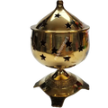 Brass Deeya With Shade (Approx 4.5 x 2.5'')