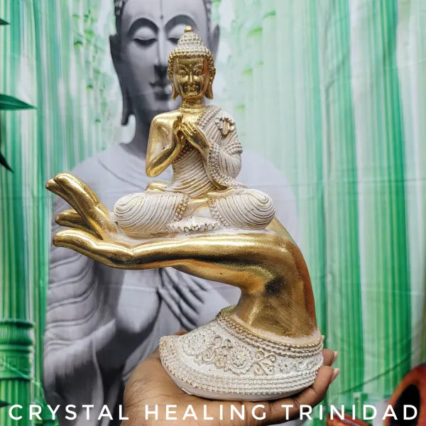 Buddha On Hand - App 9" Tall