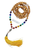 Chakra Rose Wood Mala