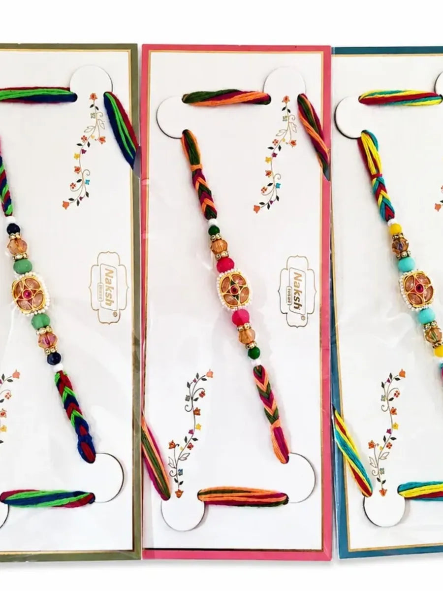 Colourful Braided Rakhi