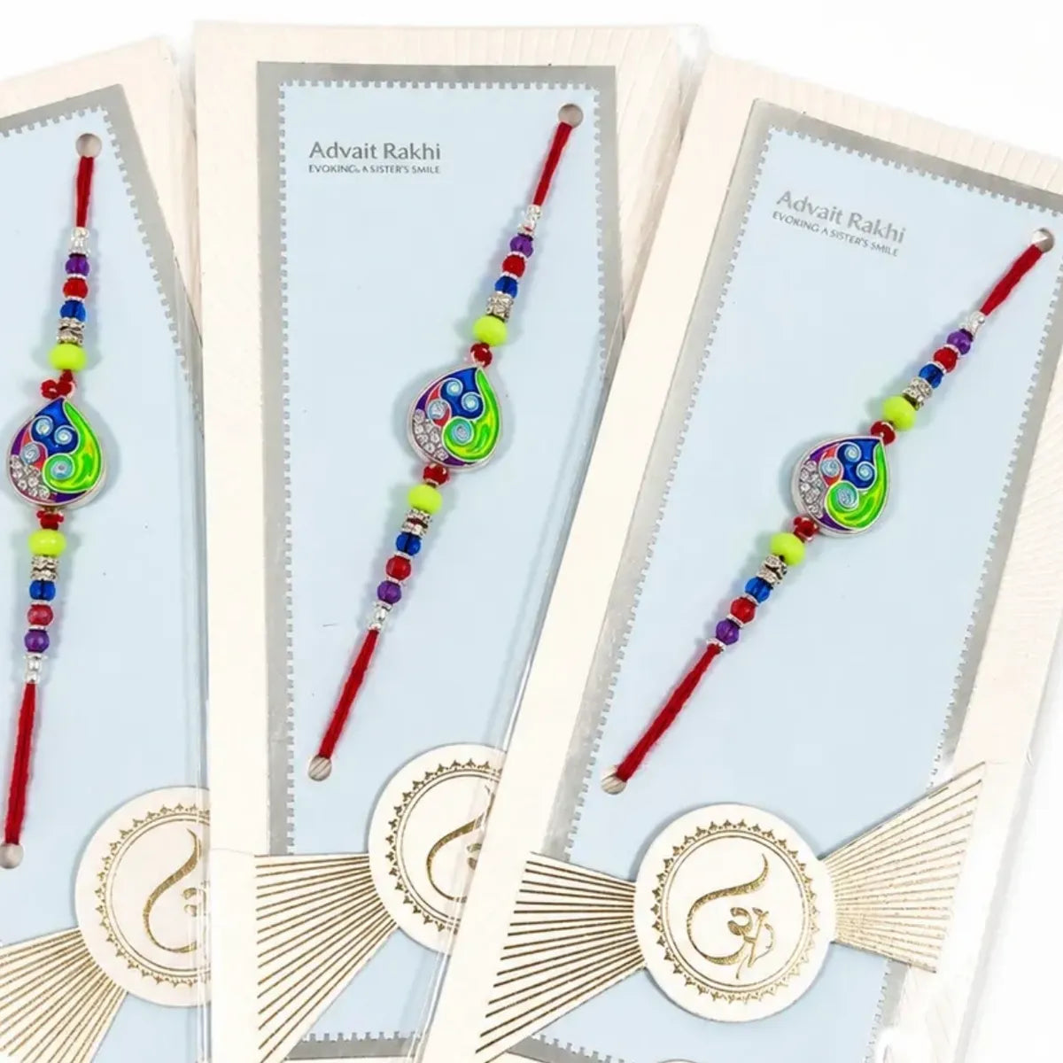 Colourful Paisley Rakhi