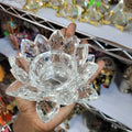 Crystal Suncatcher Lotus (4")