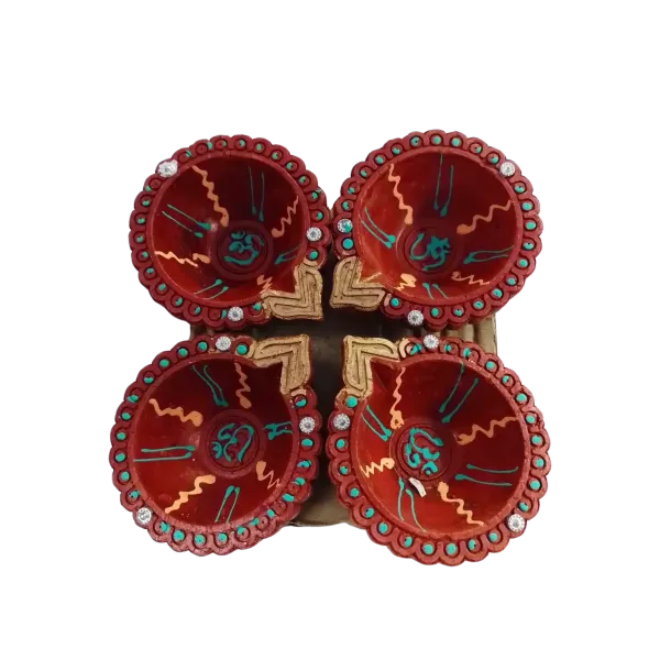 Decorated Deyas ( 4pcs )