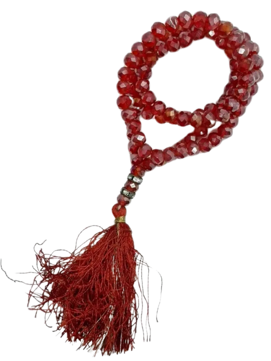 Deep Red Crystal Mala