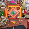 Desi Kite Shaped Door/Ceiling Dangler (app 20" long)