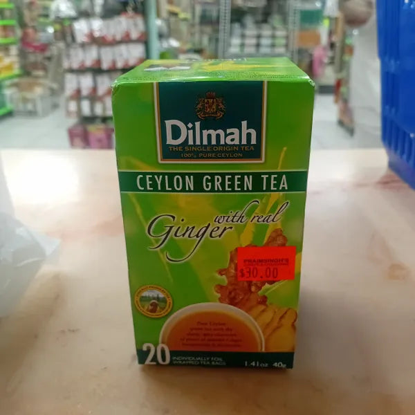 Dilmah Ceylon Green Tea Ginger with Real