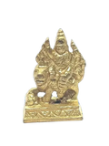 Durga On Tiger (Brass) (Mini)