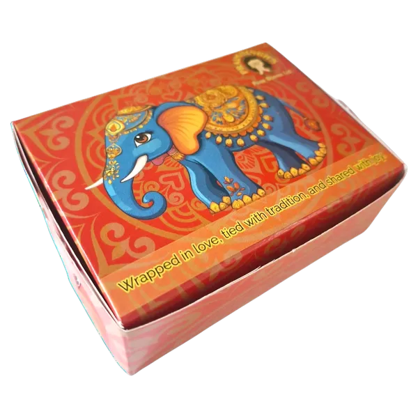 Elephant Sweet Box Full Coloured (3"x4") (25 Boxes)