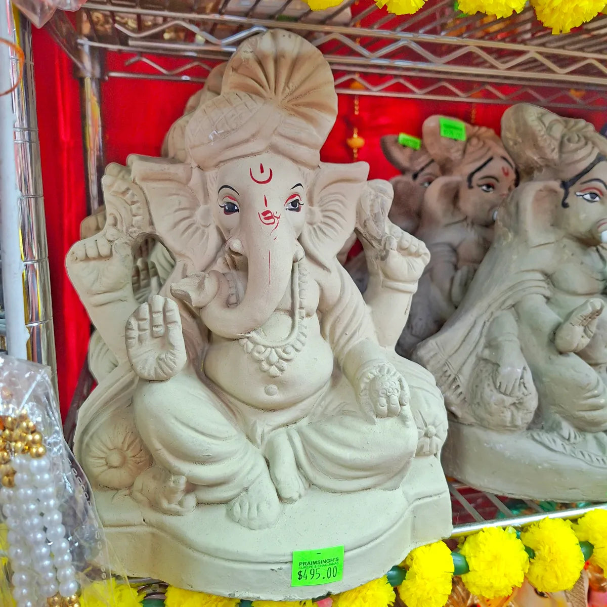 Eco Friendly Clay Ganesh- 11 Inches