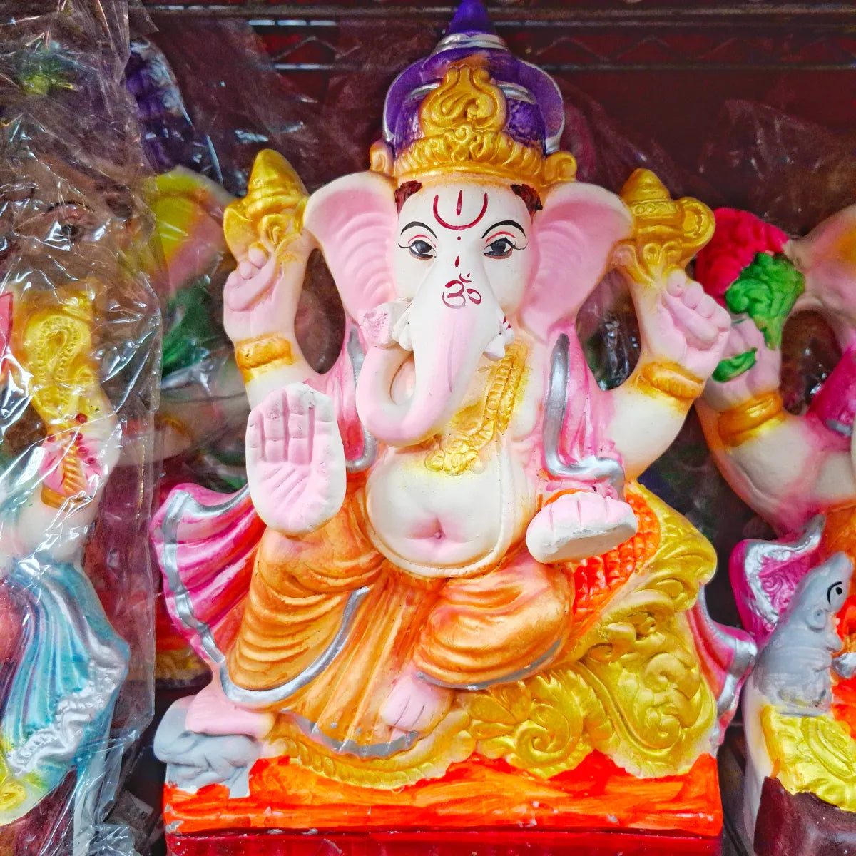 Eco Friendly Clay Ganesh- 13 Inches