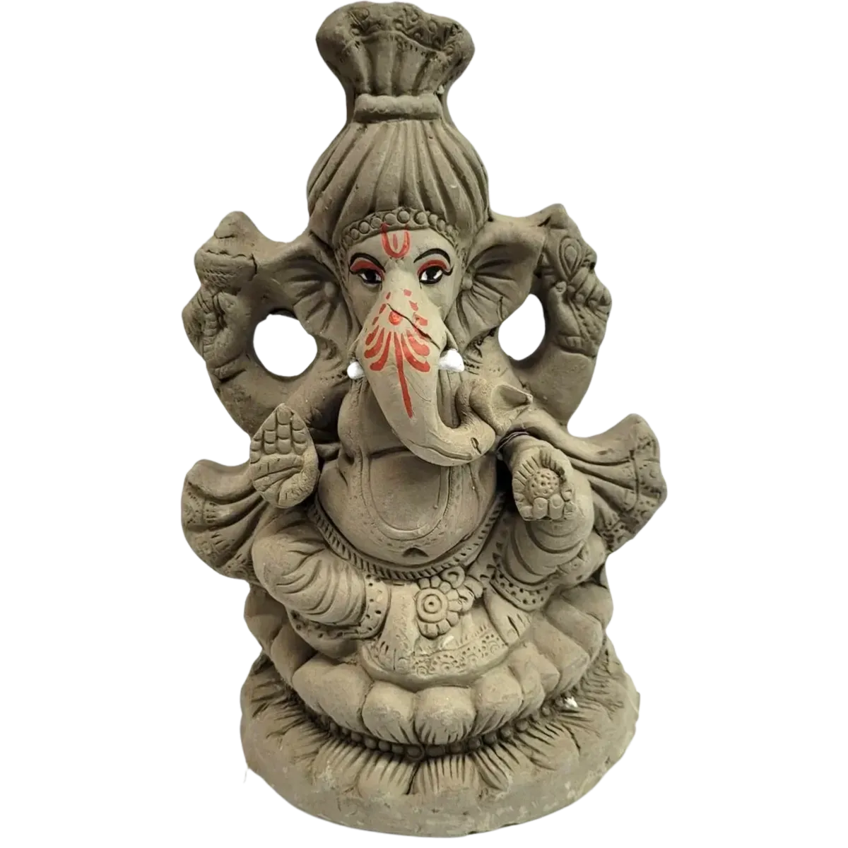 Eco Friendly Clay Ganesha - 10 Inches