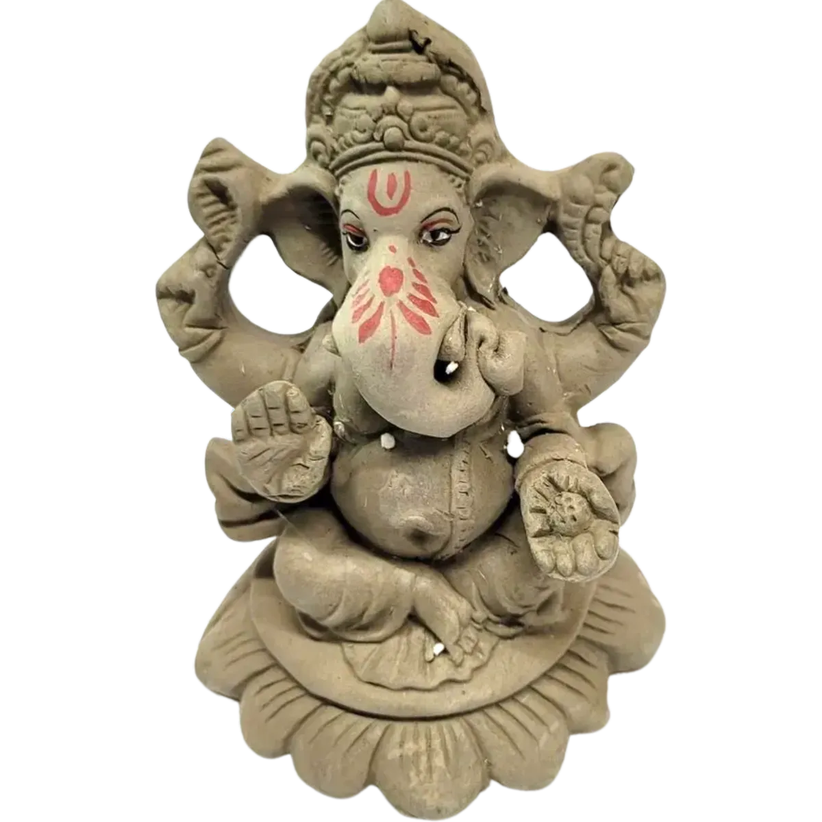 Eco Friendly Clay Ganesha - 5 Inches