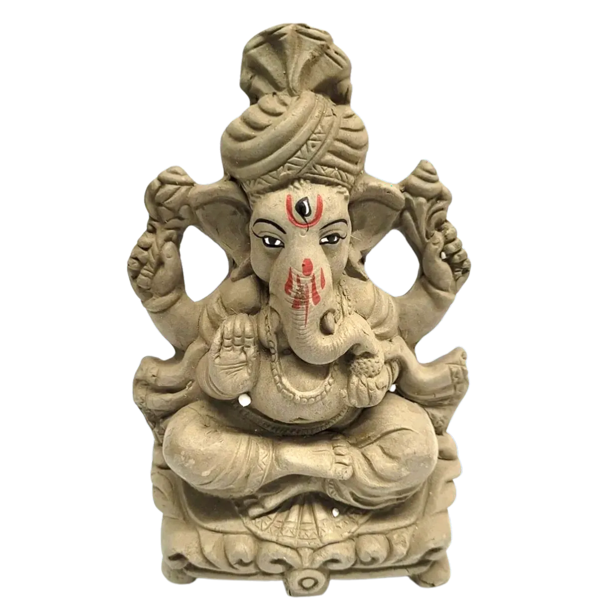 Eco Friendly Clay Ganesha - 7 Inches