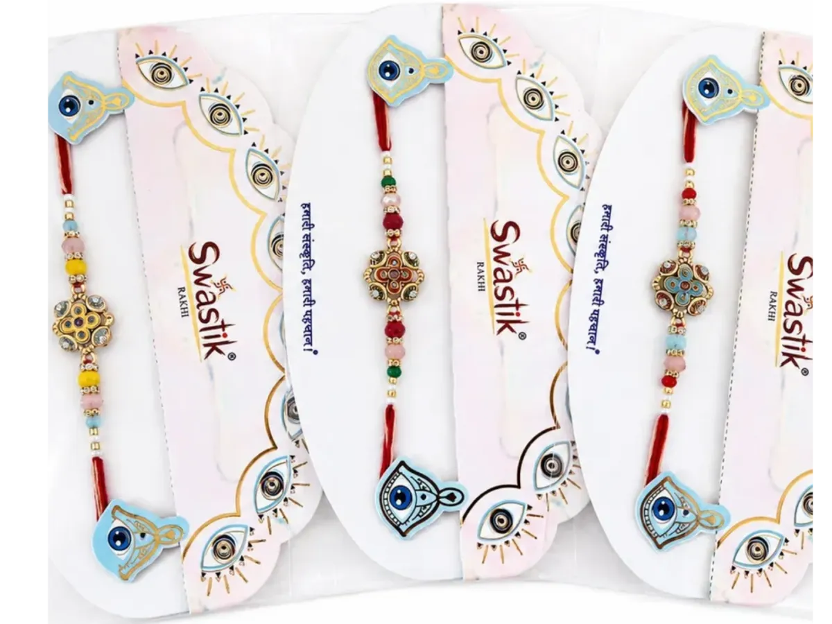 Evil Eye Swastik Rakhi