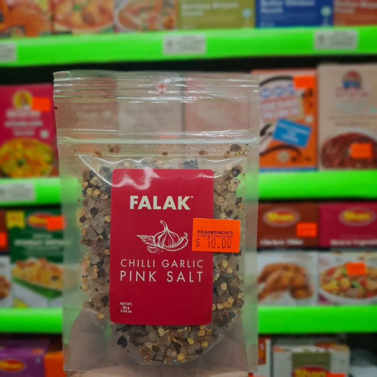 Falak Chilli Garlic Pink Salt 80g
