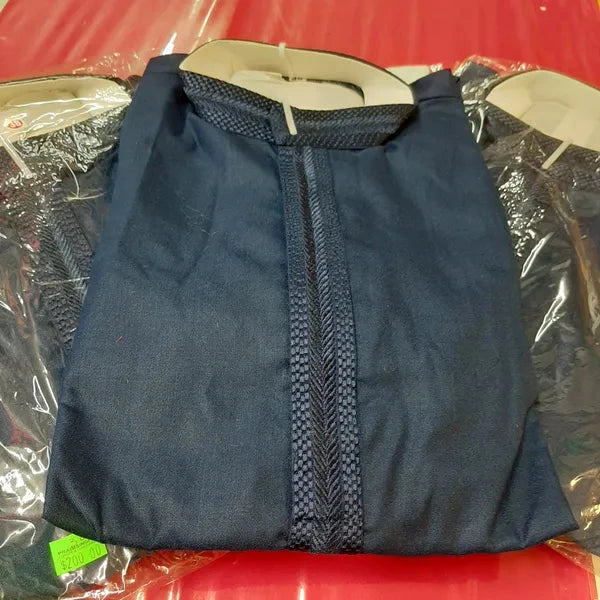 Full Kurta Suit (Navy Blue)