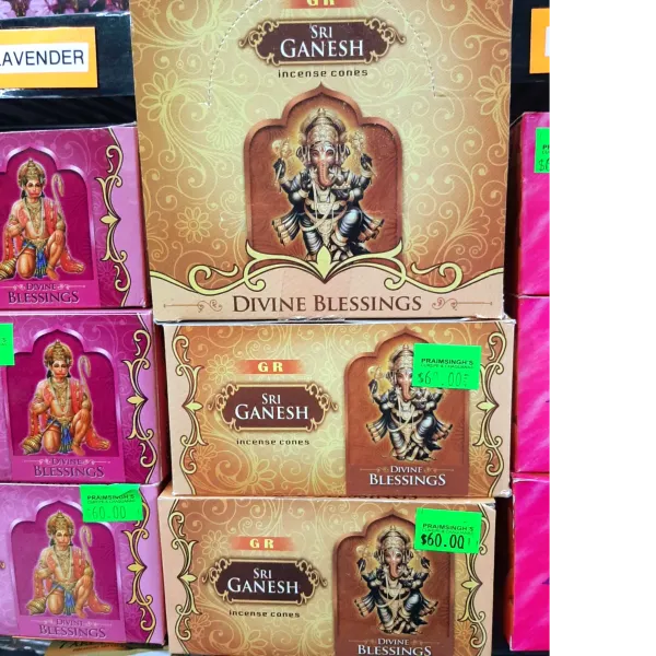 Ganesh Incense Cones - 12 Packs