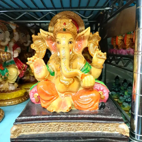 Ganesh Sittting On Book -Height - 9.3" Base - 5.5"x 3.5"