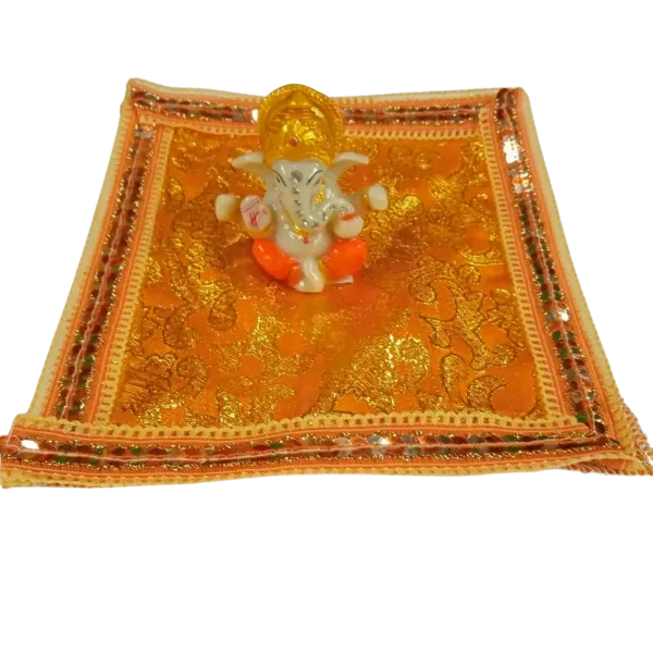 Gold & Orange Alter Cloth (8'' x 7'')