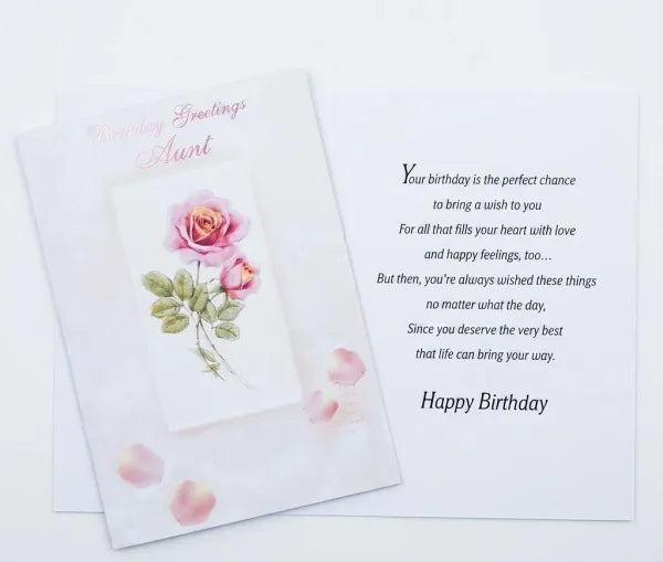 Happy Birthday Greeting Card (Aunt)