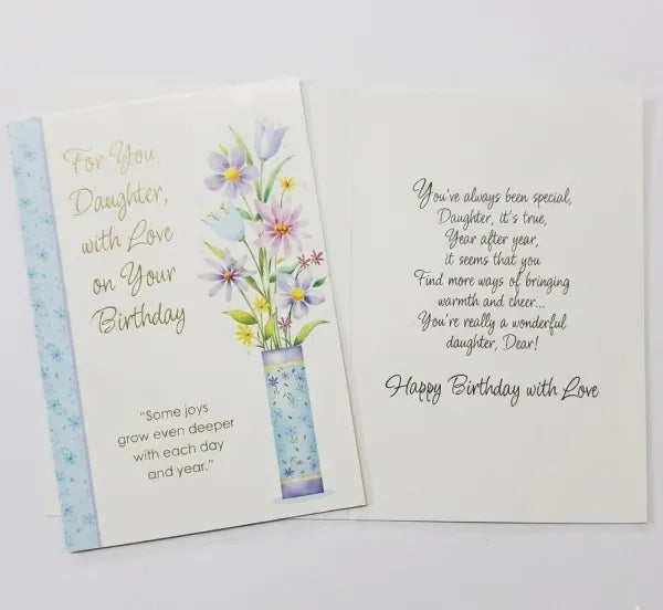 Happy Birthday Greeting Card (Daughter)