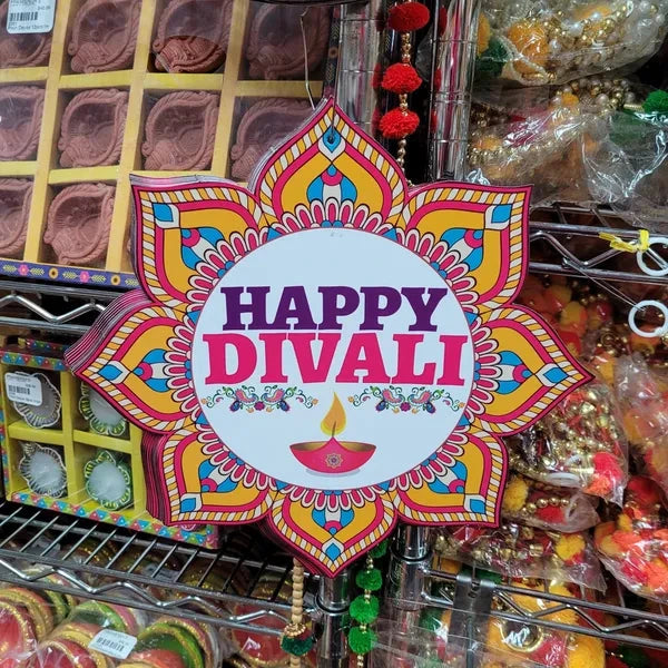 Happy Divali Dangler 12" x 12" Double Sided
