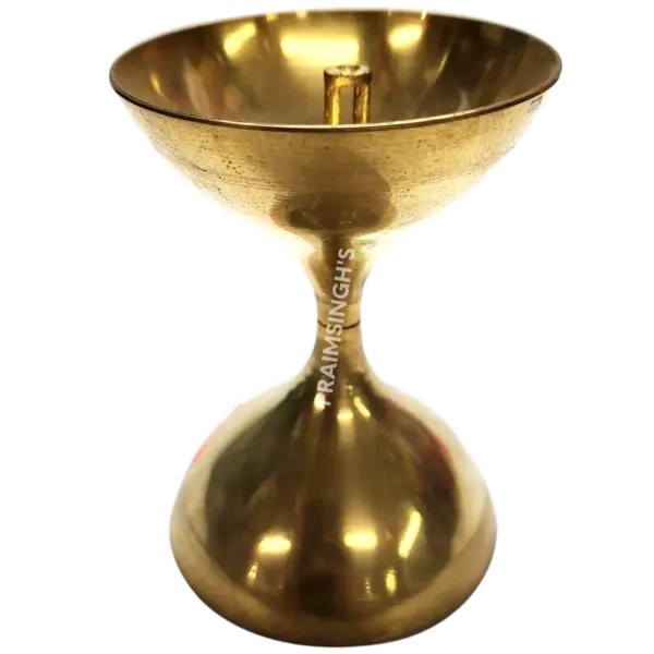 Hr Glass Brass Deeya (Approx 3.5'')