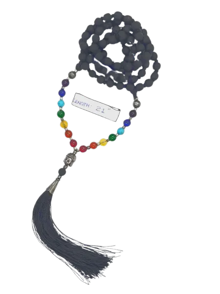 Lava Rock Chakra Mala