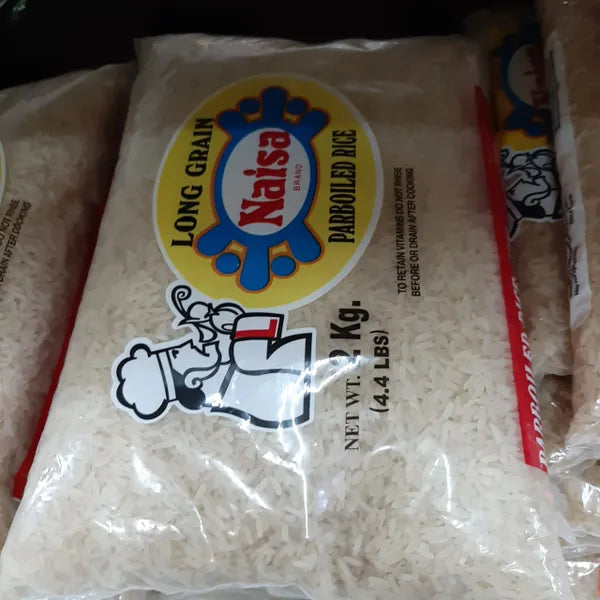 Long Grain Parboiled Rice - Naisa - 2kg