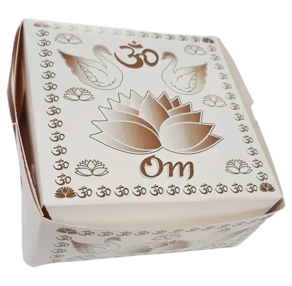 Lotus And Swan (4 x 4 x 2 Inches) (10 Boxes)