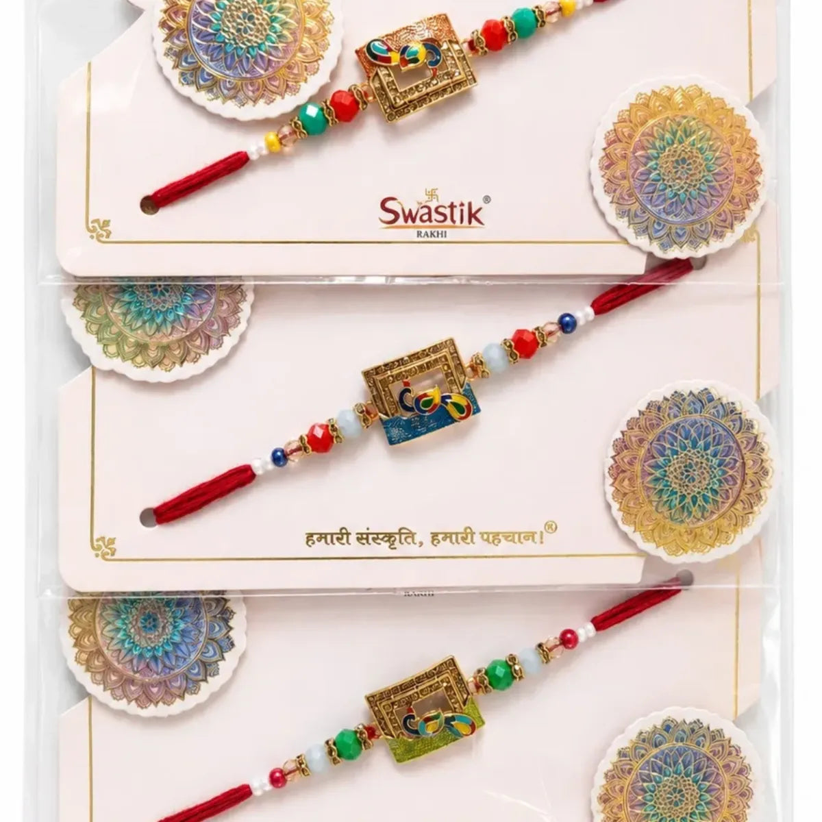 Mandala Peacock Rakhi