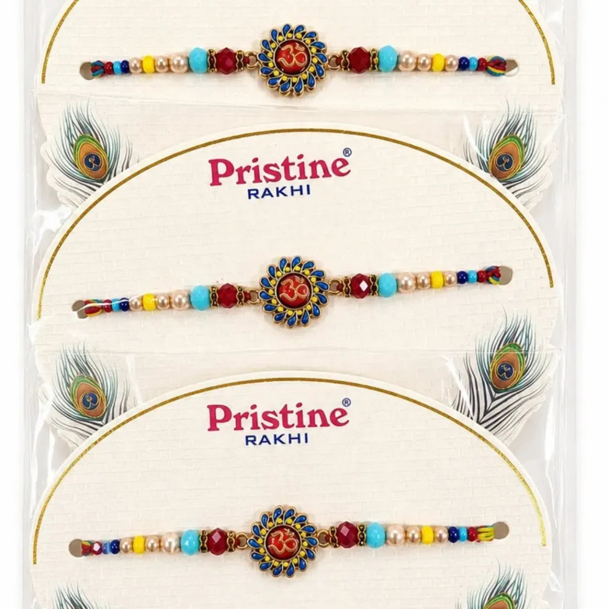 Om Peacock Rakhi