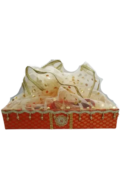 Orange Mesh Tie Basket (2.5 x 10 x 14)