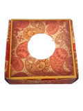 (Orange) Sweet Box With Window - 4 x 4 x 1.5 Inches (10 Boxes)
