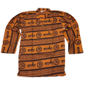 Orange and Black Kurta Top