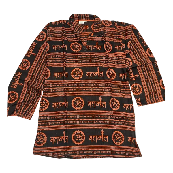 Black and Red Kurta Top
