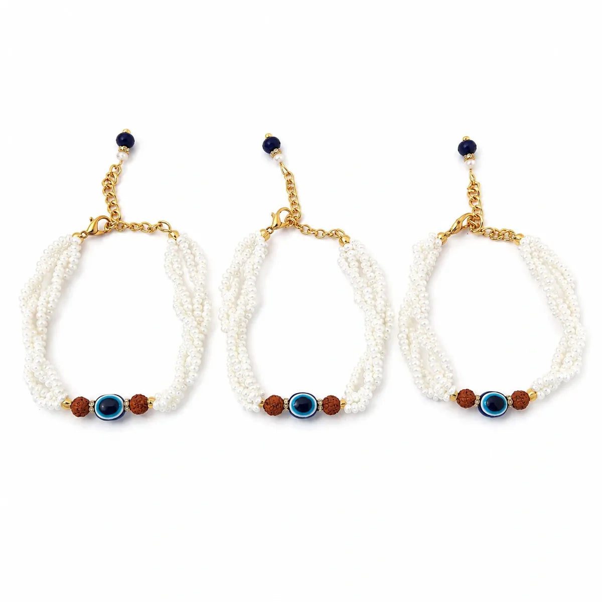 Pearl Evil Eye Rudraksha Rahki