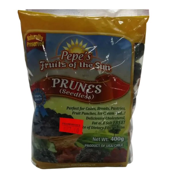 Pepe's Seedless Prunes - 400g