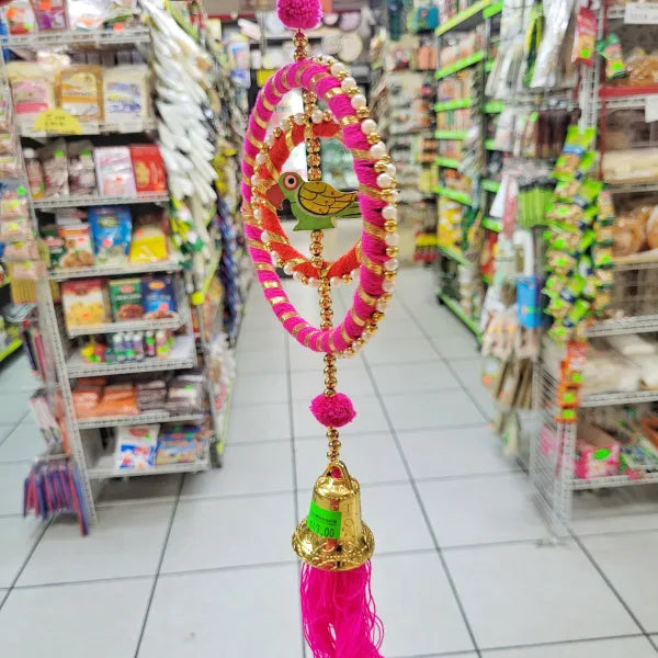 Pink Pearl Tassel Dangler (18" long)