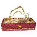 Purple Basket With Handle (2 x 8.5 x 4 )