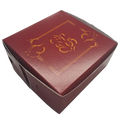 Red & Orange Ganesh Sweet Box 4x4x2 (25 pcs)