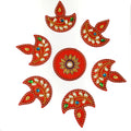 Rangoli 11 (Red)