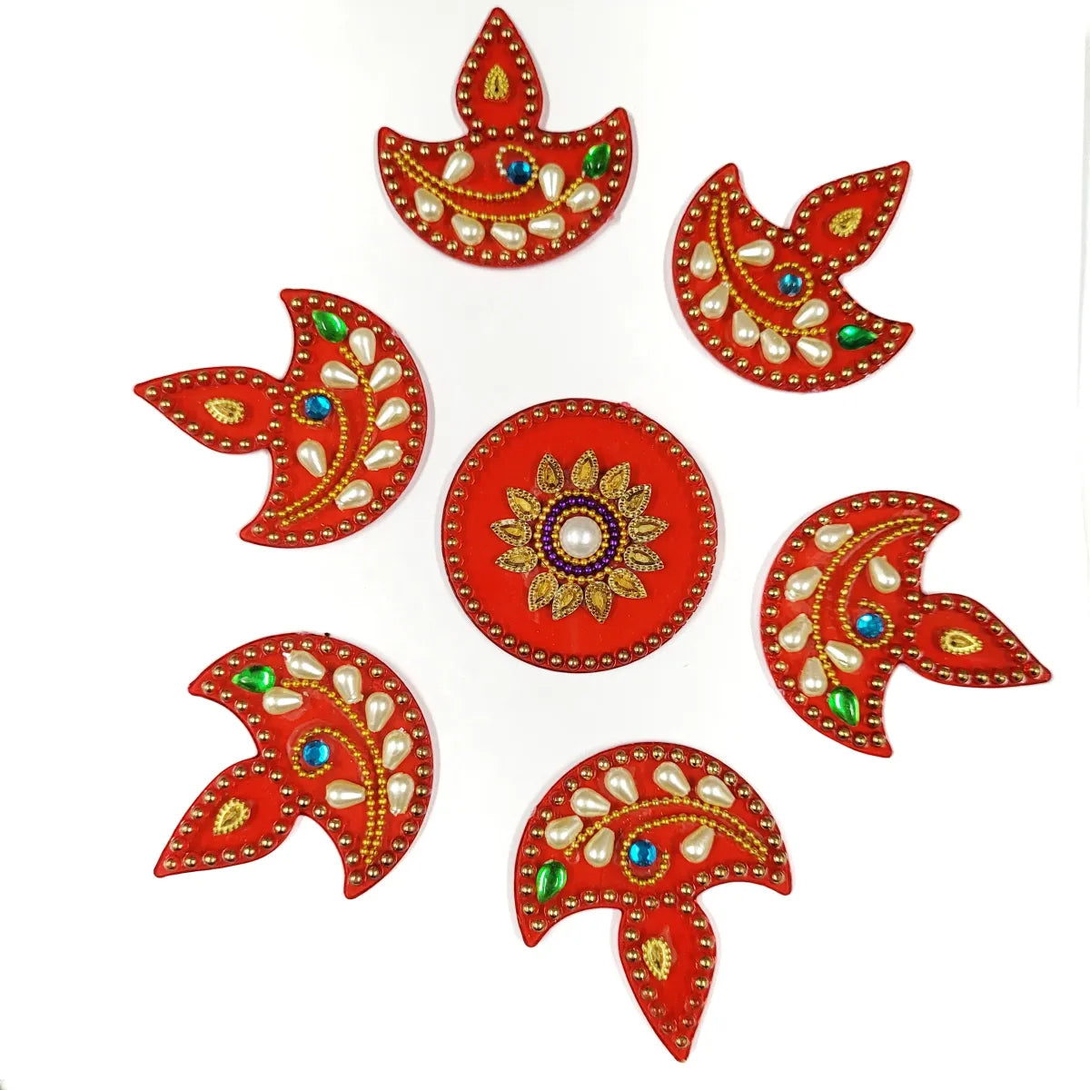 Rangoli 11 (Red)