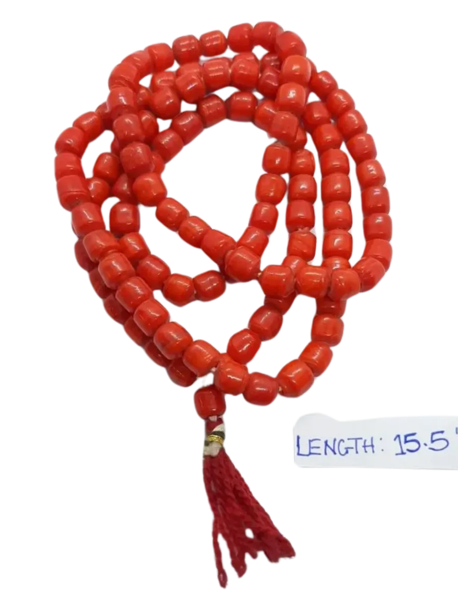 Red Coral (Big) Mala