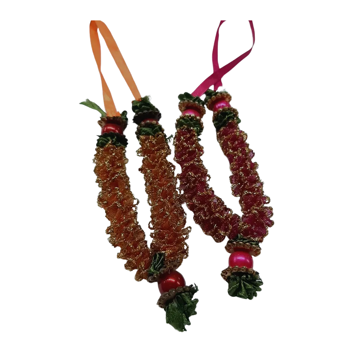 Ribbon And Bead Malas