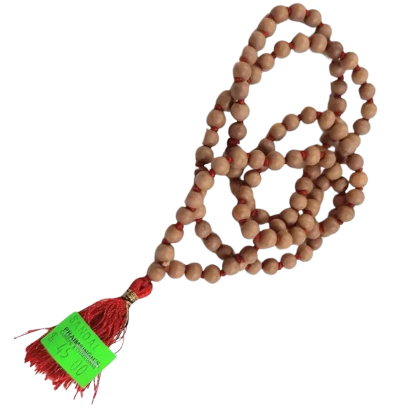 Sandal Wood Mala - 108 Beads